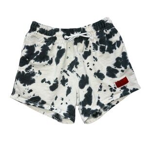 CHNGE Black and White Cow Print Shorts Sz Large